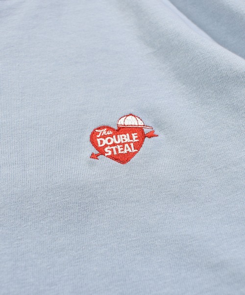 DOUBLE STEAL(ダブルスティール)の「ハート刺繍 Tシャツ(Tシャツ/カットソー・メンズ・ホワイト系その他/ライトカーキ/ホワイト/ライトブルー/ブラック・MEDIUM/LARGE/X-LARGE)」の11枚目の写真