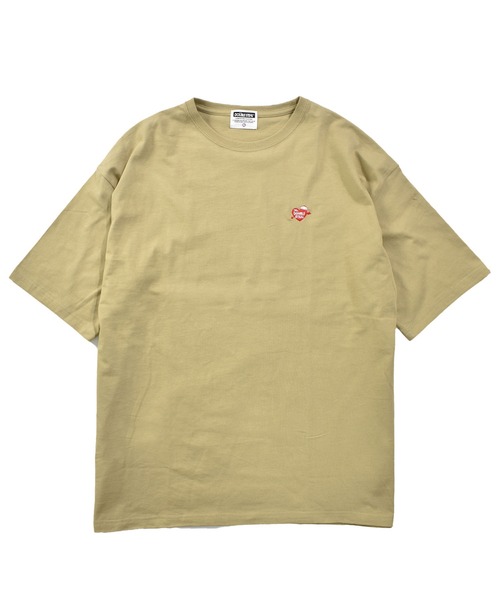 DOUBLE STEAL(ダブルスティール)の「ハート刺繍 Tシャツ(Tシャツ/カットソー・メンズ・ホワイト系その他/ライトカーキ/ホワイト/ライトブルー/ブラック・MEDIUM/LARGE/X-LARGE)」の17枚目の写真