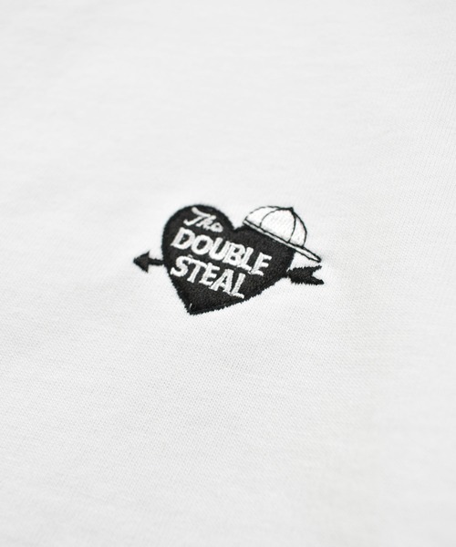 DOUBLE STEAL(ダブルスティール)の「ハート刺繍 Tシャツ(Tシャツ/カットソー・メンズ・ホワイト系その他/ライトカーキ/ホワイト/ライトブルー/ブラック・MEDIUM/LARGE/X-LARGE)」の19枚目の写真
