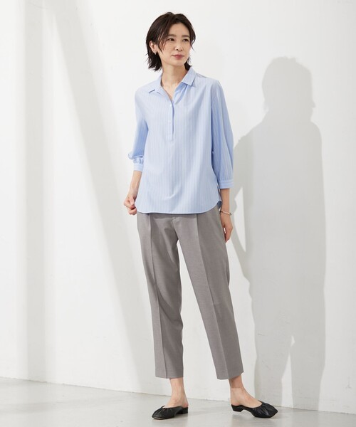 J.PRESS Ladies（J.プレス レディス）の「【セットアップ対応・洗える・UVケア・速乾】 OXIJEWELストレッチ テーパード パンツ（その他パンツ・レディース・ベージュ系/ライトグレー系/ネイビー系・S/XS）」の11枚目の写真