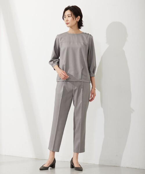 J.PRESS Ladies（J.プレス レディス）の「【セットアップ対応・洗える・UVケア・速乾】 OXIJEWELストレッチ テーパード パンツ（その他パンツ・レディース・ベージュ系/ライトグレー系/ネイビー系・S/XS）」の14枚目の写真