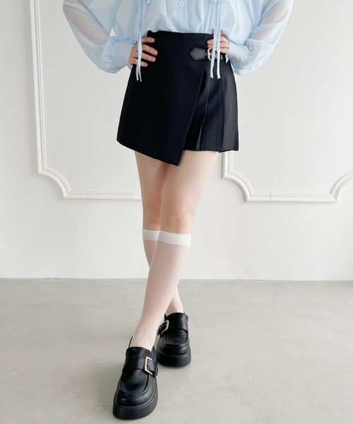 Loueme(ルエム)の「【23S/S】ベルト半プリーツラップショートパンツ(その他パンツ・レディース・アイボリー/ブラック/ピンク・M)」の14枚目の写真
