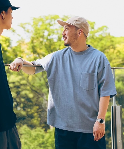 B:MING by BEAMS（ビーミングバイビームス）の「【WEB限定/UNISEX】B:MING by BEAMS / ヘビーウェイト クルーネック ビッグ Tシャツ（Tシャツ/カットソー・メンズ・オフホワイト/ブラック/ブルー系その他/オレンジ/ライトグレー/ブラウン系その他5・MEDIUM/LARGE/X-LARGE）」の5枚目の写真