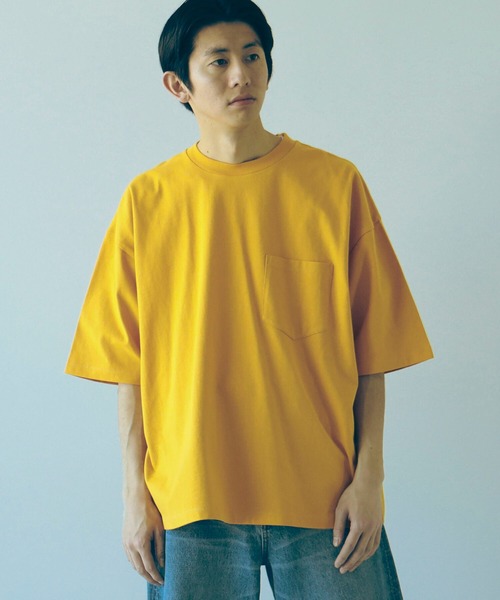 B:MING by BEAMS（ビーミングバイビームス）の「【WEB限定/UNISEX】B:MING by BEAMS / ヘビーウェイト クルーネック ビッグ Tシャツ（Tシャツ/カットソー・メンズ・オフホワイト/ブラック/ブルー系その他/オレンジ/ライトグレー/ブラウン系その他5・MEDIUM/LARGE/X-LARGE）」の20枚目の写真