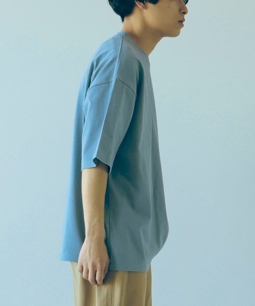 B:MING by BEAMS（ビーミングバイビームス）の「【WEB限定/UNISEX】B:MING by BEAMS / ヘビーウェイト クルーネック ビッグ Tシャツ（Tシャツ/カットソー・メンズ・オフホワイト/ブラック/ブルー系その他/オレンジ/ライトグレー/ブラウン系その他5・MEDIUM/LARGE/X-LARGE）」の14枚目の写真