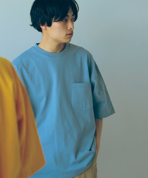 B:MING by BEAMS（ビーミングバイビームス）の「【WEB限定/UNISEX】B:MING by BEAMS / ヘビーウェイト クルーネック ビッグ Tシャツ（Tシャツ/カットソー・メンズ・オフホワイト/ブラック/ブルー系その他/オレンジ/ライトグレー/ブラウン系その他5・MEDIUM/LARGE/X-LARGE）」の15枚目の写真
