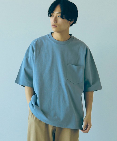 B:MING by BEAMS（ビーミングバイビームス）の「【WEB限定/UNISEX】B:MING by BEAMS / ヘビーウェイト クルーネック ビッグ Tシャツ（Tシャツ/カットソー・メンズ・オフホワイト/ブラック/ブルー系その他/オレンジ/ライトグレー/ブラウン系その他5・MEDIUM/LARGE/X-LARGE）」の17枚目の写真