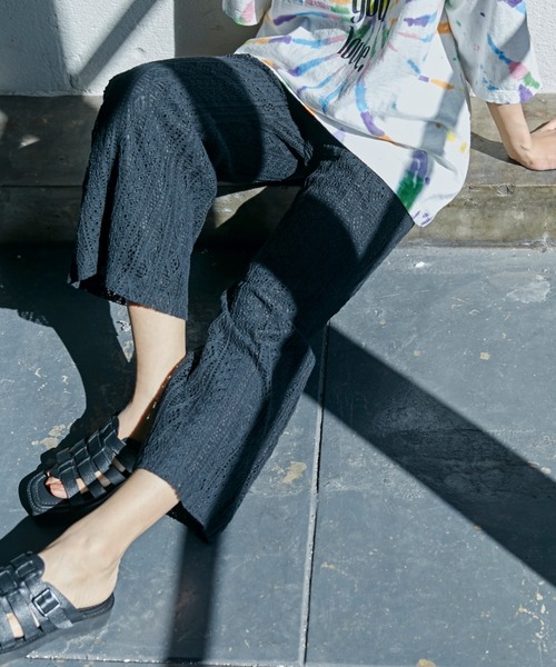 ROSE BUD（ローズバッド）の「アソートレースイージーパンツ（その他パンツ・レディース・ブラウン/ホワイト/ブラック・FREE）」の2枚目の写真