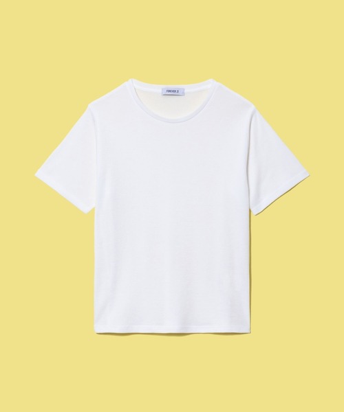 FOREVER 21（フォーエバー トゥエンティーワン）の「【BASIC】シンプルカットTシャツ（Tシャツ/カットソー・レディース・ブラック/グレー/オフホワイト・MEDIUM/SMALL）」の4枚目の写真