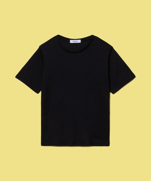 FOREVER 21（フォーエバー トゥエンティーワン）の「【BASIC】シンプルカットTシャツ（Tシャツ/カットソー・レディース・ブラック/グレー/オフホワイト・MEDIUM/SMALL）」の5枚目の写真