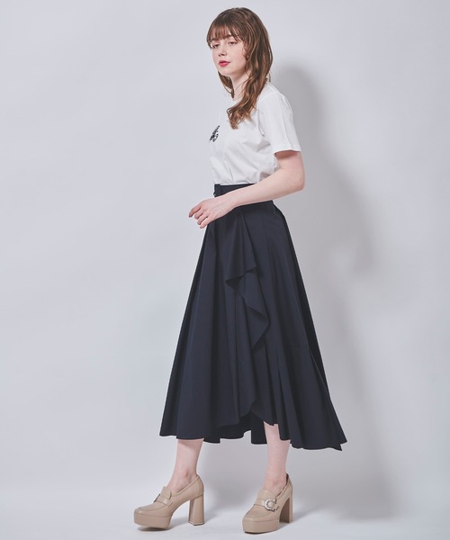 31 Sons de mode(トランテアン ソン ドゥ モード)の「オリジナルロゴ刺繍Tシャツ(Tシャツ/カットソー・レディース・オフホワイト/ピンク/ネイビー・36)」の9枚目の写真