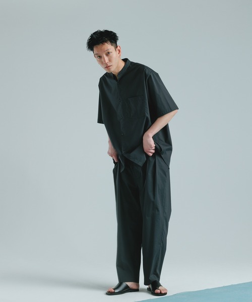 【ミヤビ】アダムエロペ アシンメトリー レザー トングサンダル ブラック セール】レザートングサンダル（サンダル）｜ADAM ET ROPE