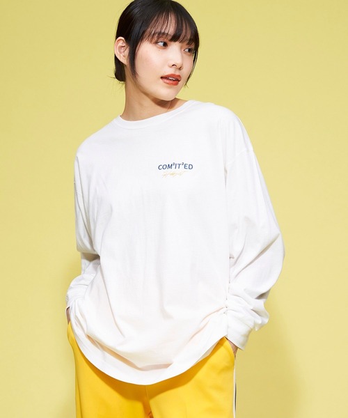 FOREVER 21（フォーエバー トゥエンティーワン）の「BACKプリントロンTEE（Tシャツ/カットソー・レディース・ブルー/グリーン/ブラック/ホワイト・MEDIUM/SMALL）」の7枚目の写真