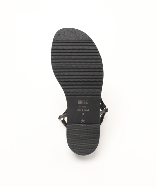 GRISE（グリーズ）の「GRISEアツゾコサイドストラップサンダル（サンダル・レディース・ブラック系その他/チャコールグレー/ベージュ・X-SMALL/SMALL/MEDIUM/LARGE/X-LARGE）」の9枚目の写真