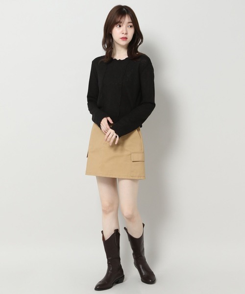 ALAND(エーランド)の「3.3 Field Trip/メロウエッジ長袖Tシャツ 2904759(Tシャツ/カットソー・レディース・ブラック/アイボリー・FREE)」の19枚目の写真