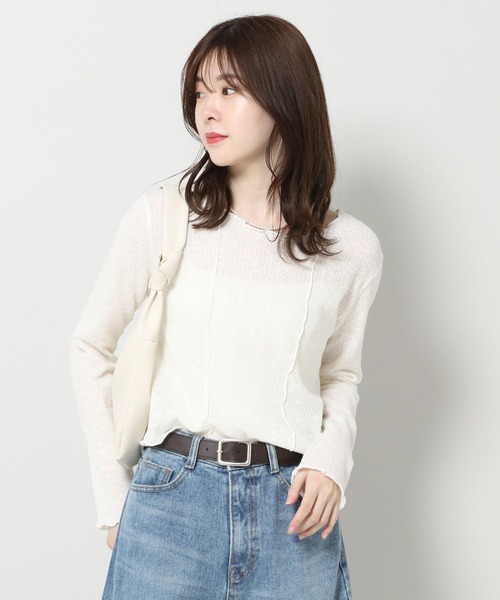ALAND(エーランド)の「3.3 Field Trip/メロウエッジ長袖Tシャツ 2904759(Tシャツ/カットソー・レディース・ブラック/アイボリー・FREE)」の20枚目の写真
