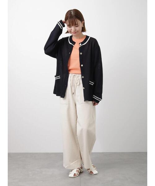 Lugnoncure（ルノンキュール）の「シャーリングカットソー（Tシャツ/カットソー・レディース・オフホワイト/オレンジ/ブラック/ベージュ・ﾌﾘ-）」の19枚目の写真