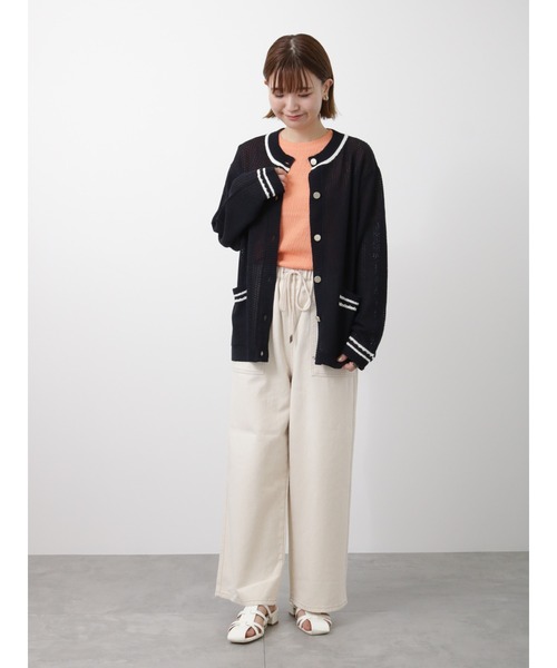 Lugnoncure（ルノンキュール）の「シャーリングカットソー（Tシャツ/カットソー・レディース・オフホワイト/オレンジ/ブラック/ベージュ・ﾌﾘ-）」の6枚目の写真