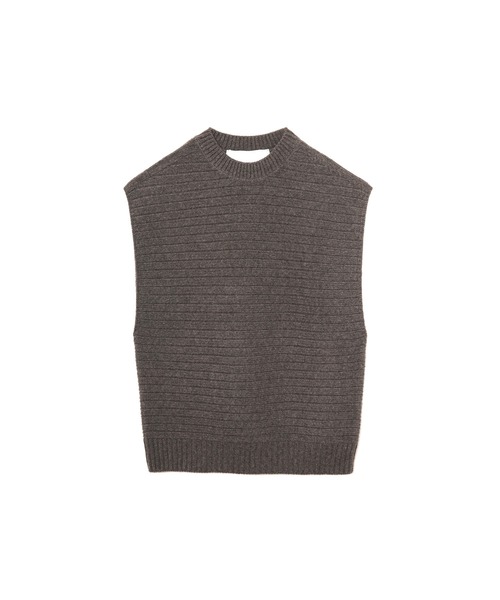 TICCA（ティッカ）の「TICCA ノースリーブベスト（ニット/セーター・レディース・モカ/チャコール・FREE）」の10枚目の写真