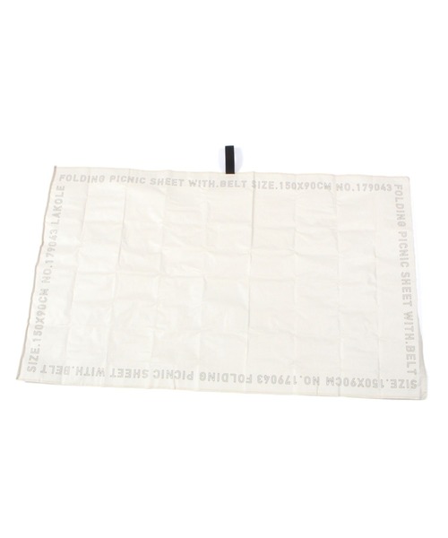 LAKOLE（ラコレ）の「コンパクトレジャーシート / 187425（アウトドアグッズ・レディース・ベージュ/チャコール/アイボリー・FREE）」の3枚目の写真