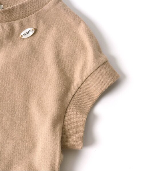 Seraph（セラフ）の「バックシャンカットソーワンピース（ワンピース・キッズ・チャコール/ベージュ/ラベンダー・100/130/140/110/80/120/90/95）」の9枚目の写真