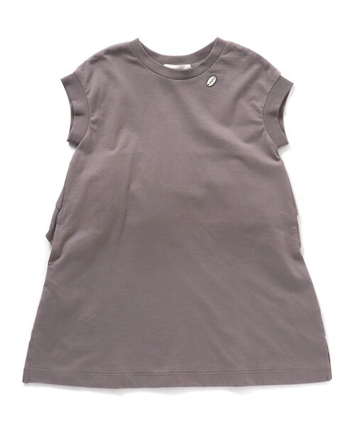 Seraph（セラフ）の「バックシャンカットソーワンピース（ワンピース・キッズ・チャコール/ベージュ/ラベンダー・100/130/140/110/80/120/90/95）」の5枚目の写真