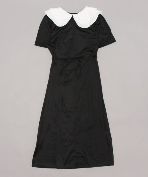 urge:(アージコロン )の「【URGE:】ダブルカラー 半袖 ワンピース(ワンピース・レディース・ブラック・SMALL/MEDIUM/LARGE/X-LARGE)」の5枚目の写真