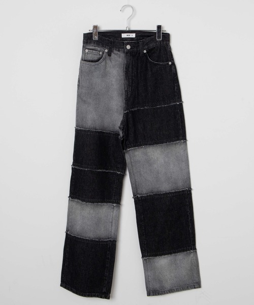 WEGO（ウィゴー）の「WEGO/パッチワークローライズデニムパンツ（デニムパンツ・レディース・インディゴブルー/ブラック・SMALL/MEDIUM）」の22枚目の写真