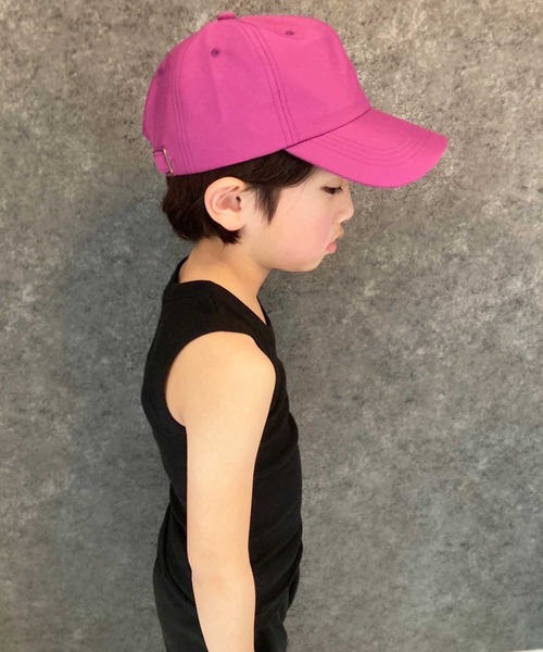 THE CASUAL（カジュアル）の「ピス付きキャップ（キャップ・キッズ・ネイビー/ベージュ/パープル/グリーン/ブラック/グレー・54/56）」の12枚目の写真