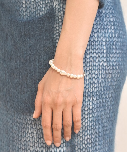 LHME（エルエイチエムイー）の「LHME バロックパールブレスレット/サージカルステンレス316L（金属アレルギー対応）（ブレスレット・レディース・シルバー/ゴールド・ONE SIZE）」の17枚目の写真