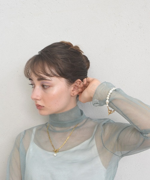 LHME（エルエイチエムイー）の「LHME バロックパールブレスレット/サージカルステンレス316L（金属アレルギー対応）（ブレスレット・レディース・シルバー/ゴールド・ONE SIZE）」の14枚目の写真