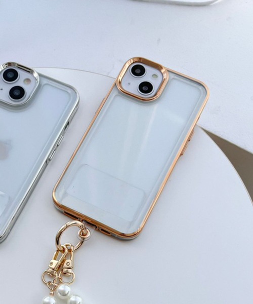 Me%(ミィパーセント)の「【iPhone14対応】メタルフレームiPhoneケース(スマホケース/カバー・レディース・イエロー/ブラック/グレー・FREE)」の1枚目の写真