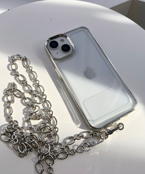 Me%(ミィパーセント)の「【iPhone14対応】メタルフレームiPhoneケース(スマホケース/カバー・レディース・イエロー/ブラック/グレー・FREE)」の5枚目の写真