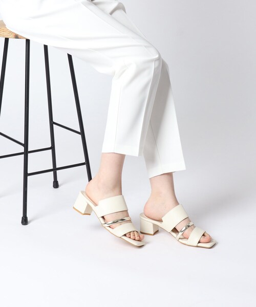 ESPERANZA（エスペランサ）の「高評価レビュー！コンビネーションベルトミュールサンダル（サンダル・レディース・ブラック/アイボリー/ダークウッド・LL/S/M/L）」の12枚目の写真
