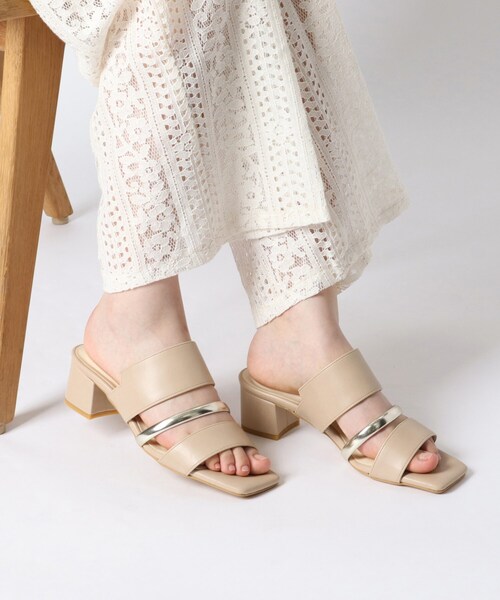 ESPERANZA（エスペランサ）の「高評価レビュー！コンビネーションベルトミュールサンダル（サンダル・レディース・ブラック/アイボリー/ダークウッド・LL/S/M/L）」の18枚目の写真