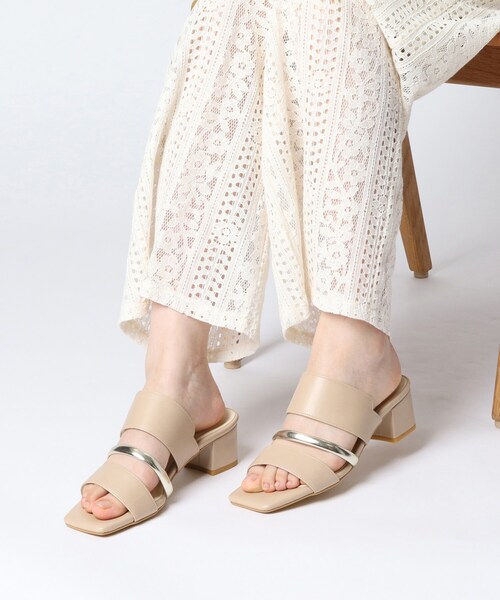 ESPERANZA（エスペランサ）の「高評価レビュー！コンビネーションベルトミュールサンダル（サンダル・レディース・ブラック/アイボリー/ダークウッド・LL/S/M/L）」の19枚目の写真