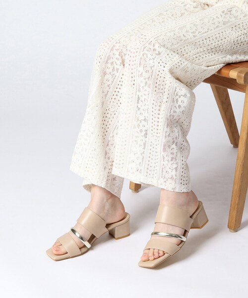 ESPERANZA（エスペランサ）の「高評価レビュー！コンビネーションベルトミュールサンダル（サンダル・レディース・ブラック/アイボリー/ダークウッド・LL/S/M/L）」の21枚目の写真