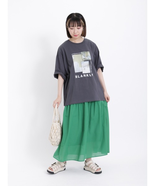 Samansa Mos2（サマンサ モスモス）の「ラウンドティアードスカート（スカート・レディース・ブラック/オフホワイト/ピンク/グリーン・F）」の18枚目の写真