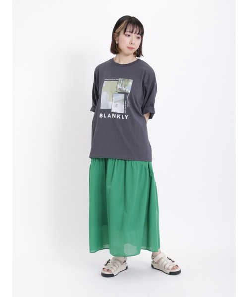 Samansa Mos2（サマンサ モスモス）の「ラウンドティアードスカート（スカート・レディース・ブラック/オフホワイト/ピンク/グリーン・F）」の12枚目の写真