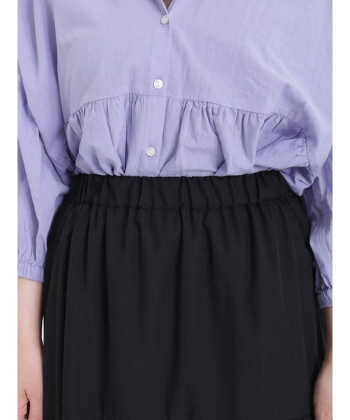 Samansa Mos2（サマンサ モスモス）の「ラウンドティアードスカート（スカート・レディース・ブラック/オフホワイト/ピンク/グリーン・F）」の8枚目の写真