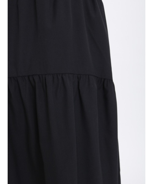 Samansa Mos2（サマンサ モスモス）の「ラウンドティアードスカート（スカート・レディース・ブラック/オフホワイト/ピンク/グリーン・F）」の5枚目の写真