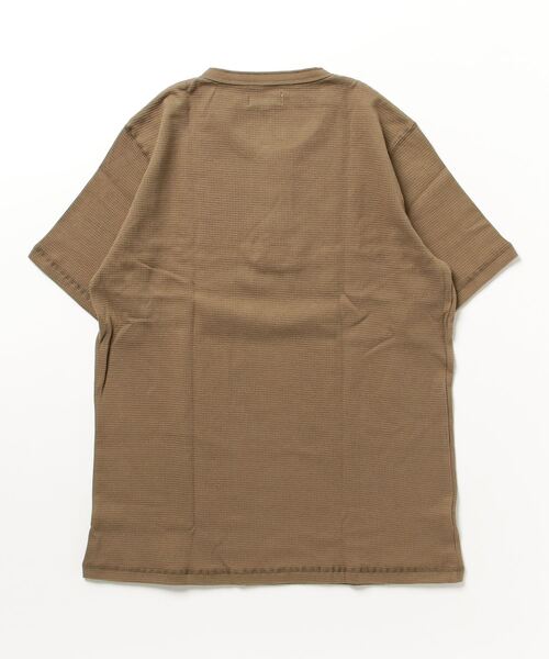 S&SONS(エスアンドサンズ)の「ワッフル 無地 ヘンリーネック 半袖 Tシャツ(Tシャツ/カットソー・メンズ・ネイビー/ホワイト/ブラック/カーキ/グレー・M/L/LL)」の20枚目の写真