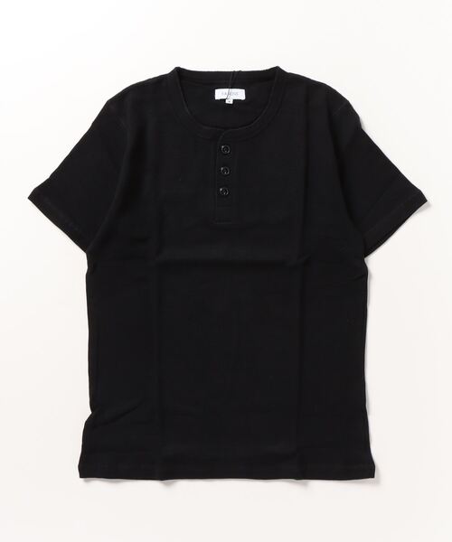 S&SONS(エスアンドサンズ)の「ワッフル 無地 ヘンリーネック 半袖 Tシャツ(Tシャツ/カットソー・メンズ・ネイビー/ホワイト/ブラック/カーキ/グレー・M/L/LL)」の22枚目の写真