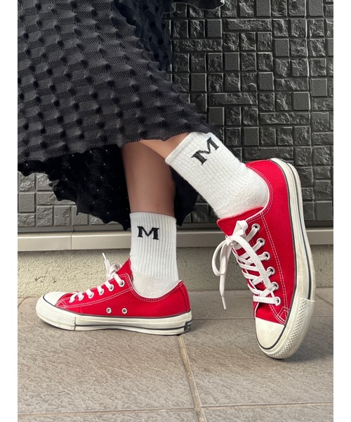 DEVICE（デバイス）の「【NATSUPOO SELECT】ソックス 靴下 ぽこぽこバブル＆アルファベットロゴ（ソックス/靴下・レディース・ホワイト/ピンク/オレンジ/ブルー・FREE）」の5枚目の写真