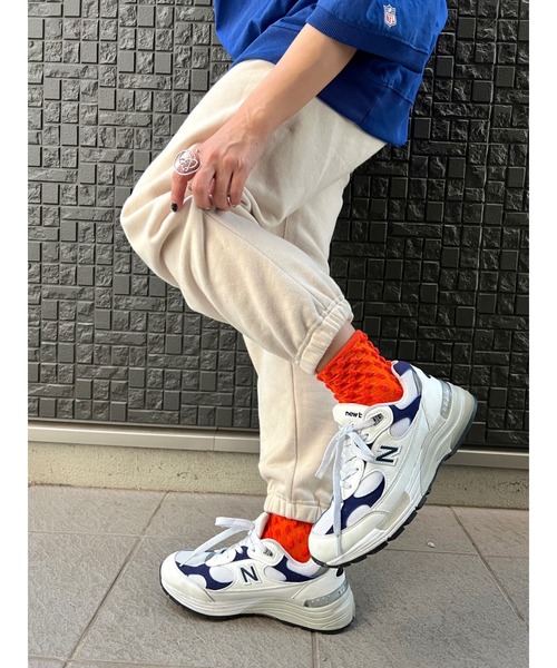 DEVICE（デバイス）の「【NATSUPOO SELECT】ソックス 靴下 ぽこぽこバブル＆アルファベットロゴ（ソックス/靴下・レディース・ホワイト/ピンク/オレンジ/ブルー・FREE）」の9枚目の写真