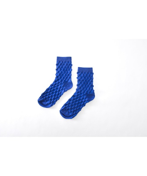 DEVICE（デバイス）の「【NATSUPOO SELECT】ソックス 靴下 ぽこぽこバブル＆アルファベットロゴ（ソックス/靴下・レディース・ホワイト/ピンク/オレンジ/ブルー・FREE）」の17枚目の写真