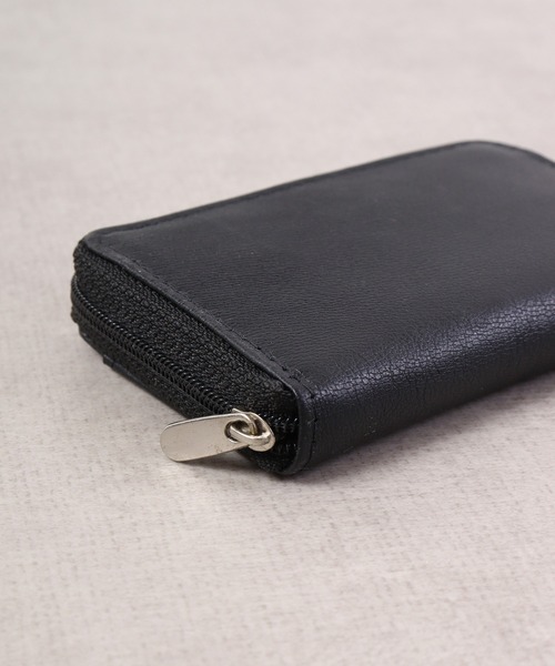 FUNALIVE（ファンアライブ）の「K SELECT シンプルブラックシリーズ　　レザー GOAT　本革 カード、小銭入れ（コインケース・メンズ・ブラック・FREE）」の8枚目の写真