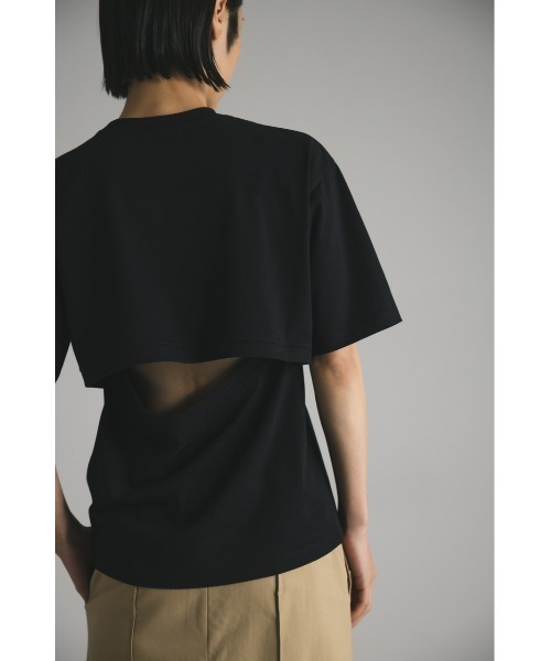 STYLEMIXER(スタイルミキサー)の「バックオープンT(Tシャツ/カットソー・レディース・ホワイト/ブラック/ベージュ・FREE)」の21枚目の写真