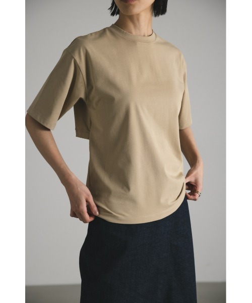 STYLEMIXER(スタイルミキサー)の「バックオープンT(Tシャツ/カットソー・レディース・ホワイト/ブラック/ベージュ・FREE)」の7枚目の写真