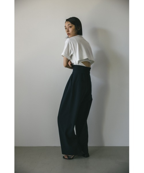 STYLEMIXER(スタイルミキサー)の「バックオープンT(Tシャツ/カットソー・レディース・ホワイト/ブラック/ベージュ・FREE)」の15枚目の写真